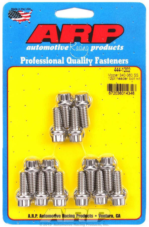 Auto Racing Products S/S Header Bolt Kit - 5/16 x .750 UHL (14)