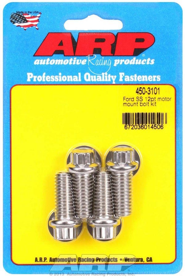 Auto Racing Products SBF S/S Motor Mount Bolt Kit - 12pt.