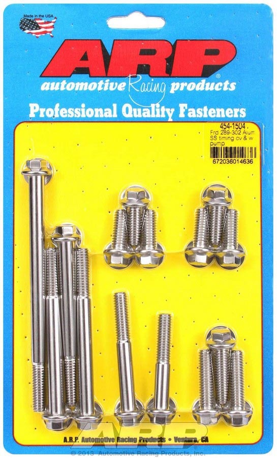 Auto Racing Products SBF S/S T/C & W/P Bolt Kit 6pt.