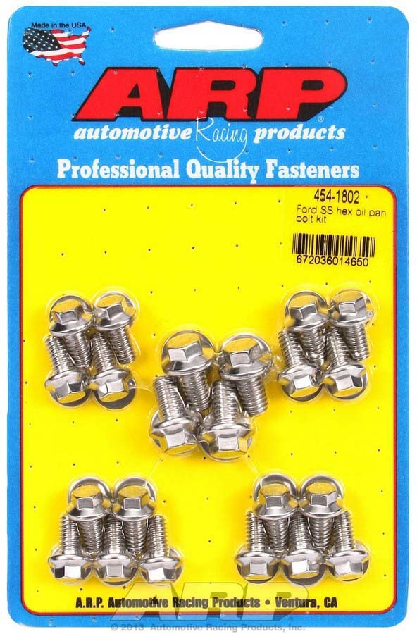 Auto Racing Products Ford S/S Oil Pan Bolt Kit 6pt.