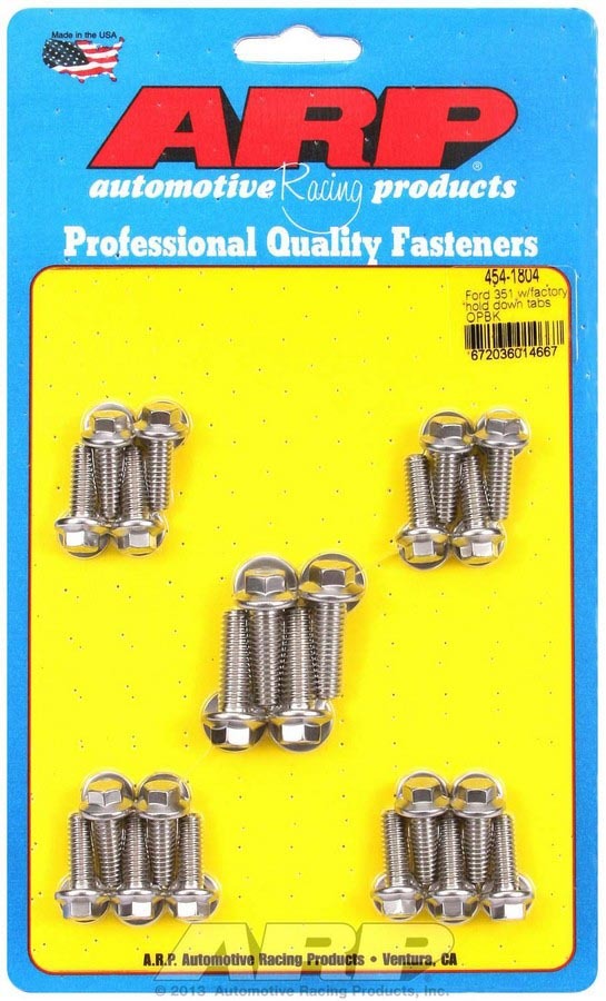Auto Racing Products SBF Oil Pan Bolt Kit