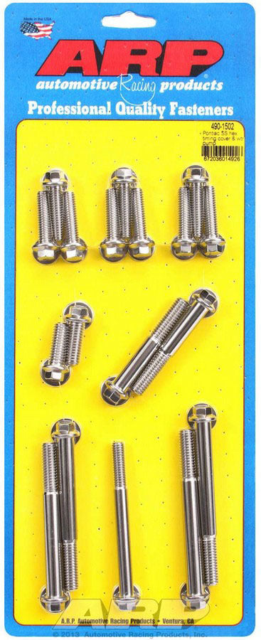 Auto Racing Products Pontiac S/S Timing Cover Bolt Kit 6pt.