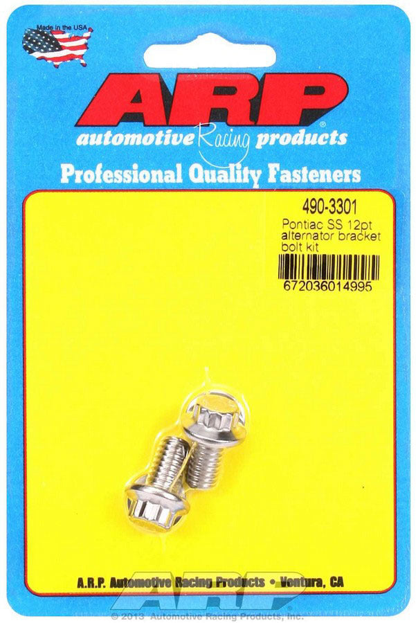 Auto Racing Products Pontiac 12pt Alternator Bracket Bolt Kit