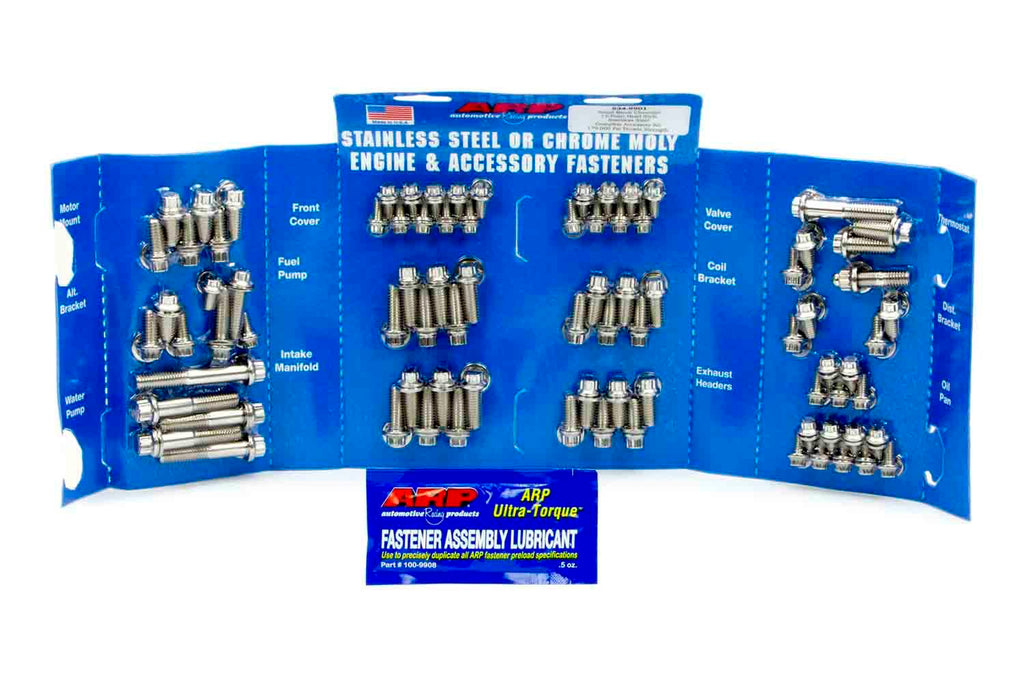 Auto Racing Products SBC S/S Complete Engine Fastener Kit 12pt.