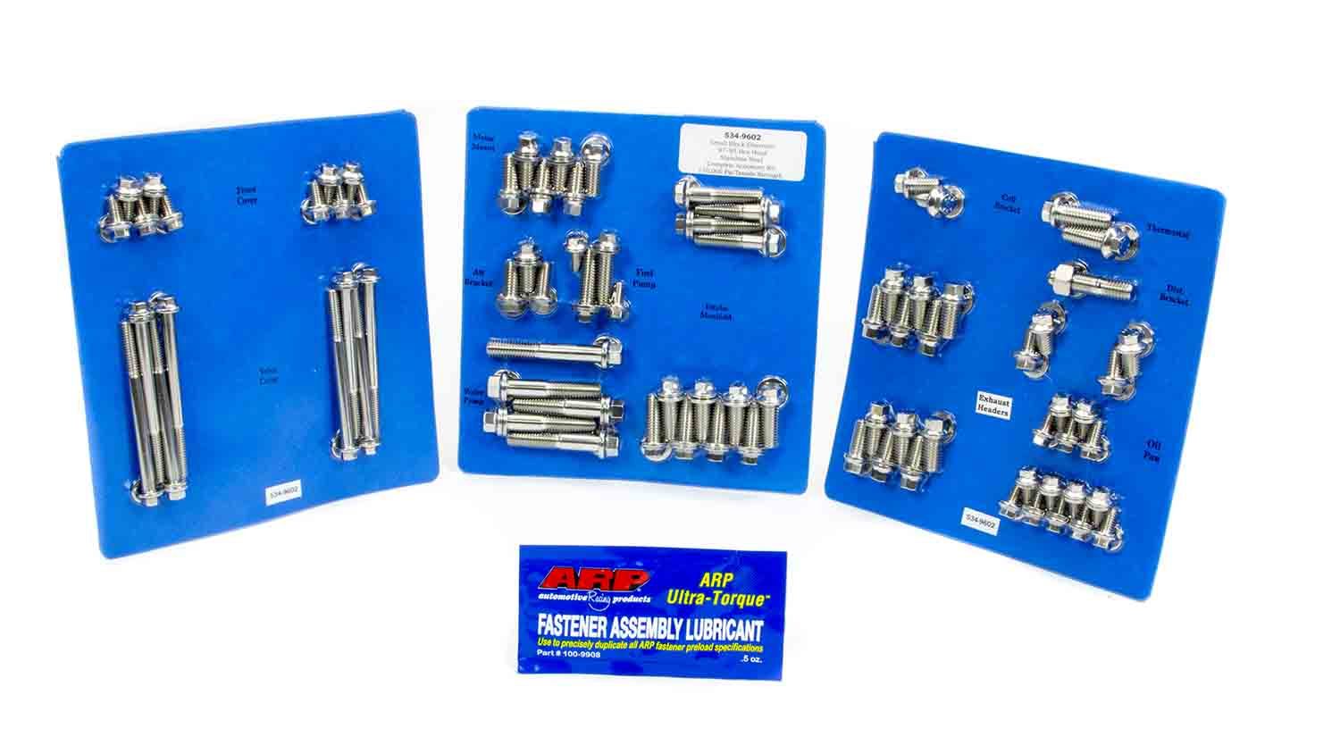 Auto Racing Products SBC S/S Complete Engine Fastener Kit 6pt.