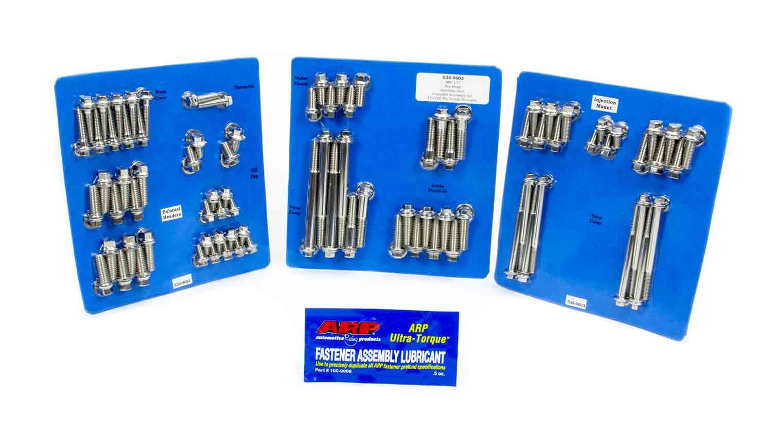 Auto Racing Products SBC S/S Complete Engine Fastener Kit 6pt.