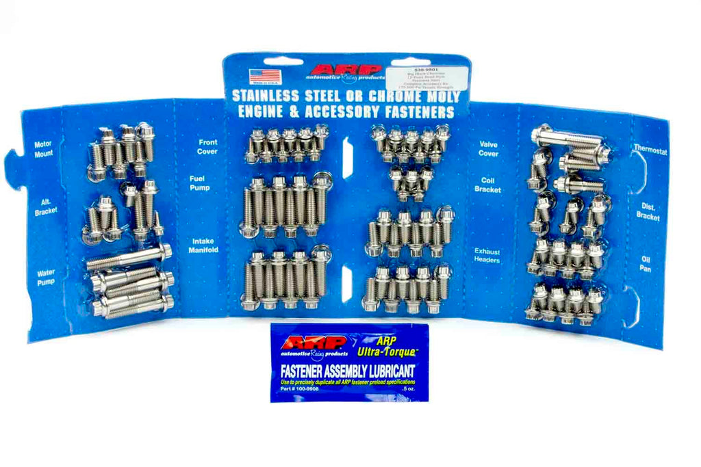 Auto Racing Products BBC S/S Complete Engine Fastener Kit 12pt.