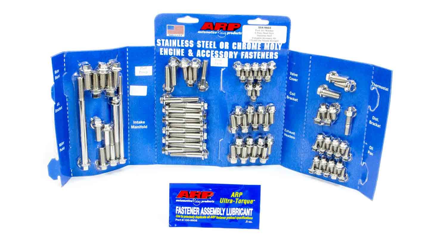 Auto Racing Products SBF S/S Complete Engine Fastener Kit 6pt.