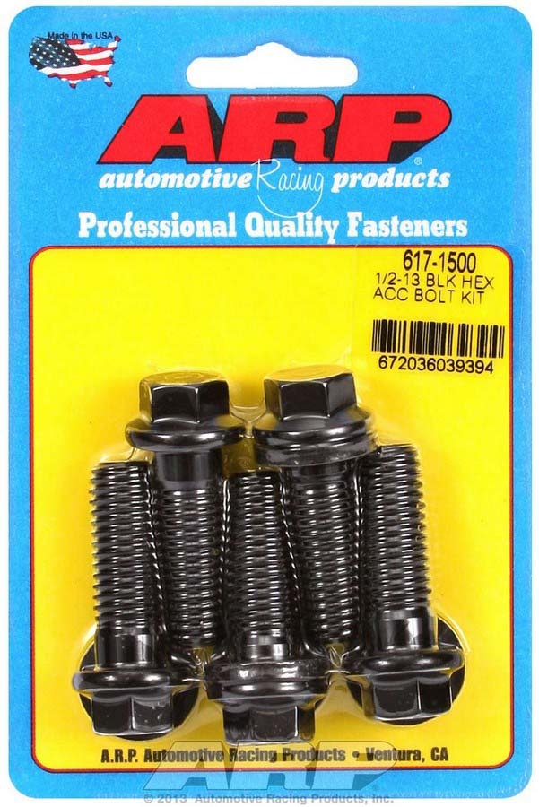 Kit de pernos para productos de carreras de autos: 6 puntos (5) 1/2-13 x 1,500