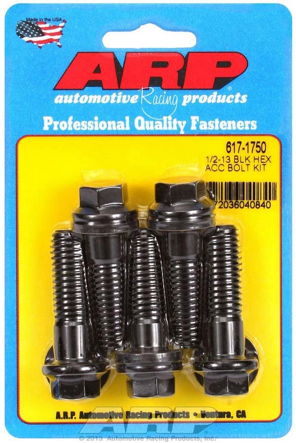 Kit de pernos para productos de carreras de autos: 6 puntos (5) 1/2-13 x 1,750