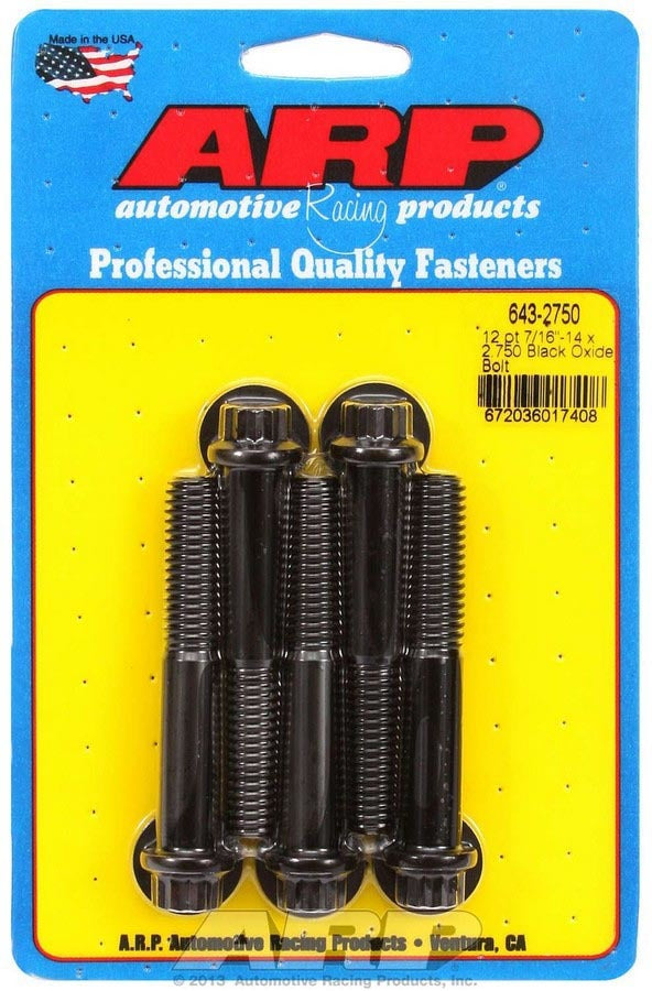 Auto Racing Products Bolt Kit - 12pt. (5) 7/16-14 x 2.750