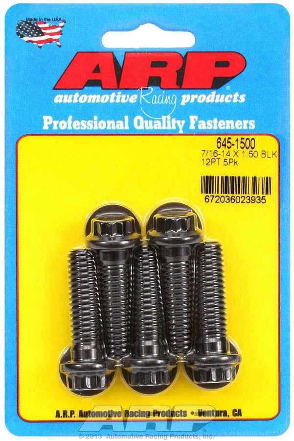 Auto Racing Products Bolt Kit - 12pt. (5) 7/16-14 x 1.500