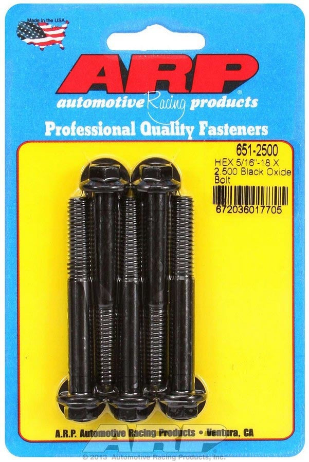 Auto Racing Products Bolt Kit 6pt 5pk 5/16-18 x 2.500