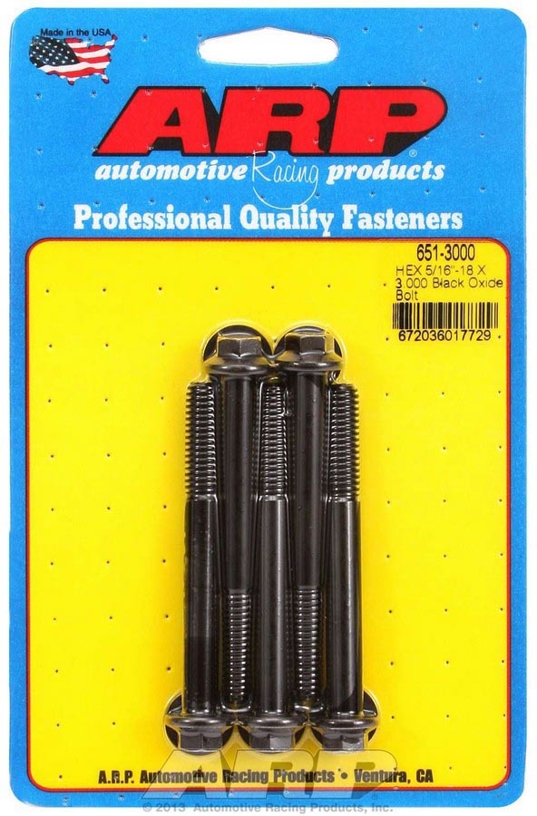 Auto Racing Products Bolt Kit - 6pt 5pk 5/16-18 x 3.000