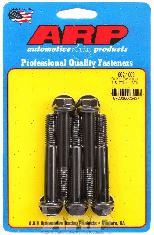 Kit de pernos para productos de carreras de autos: 6 piezas (5) de 10 mm x 1,5 x 70 mm