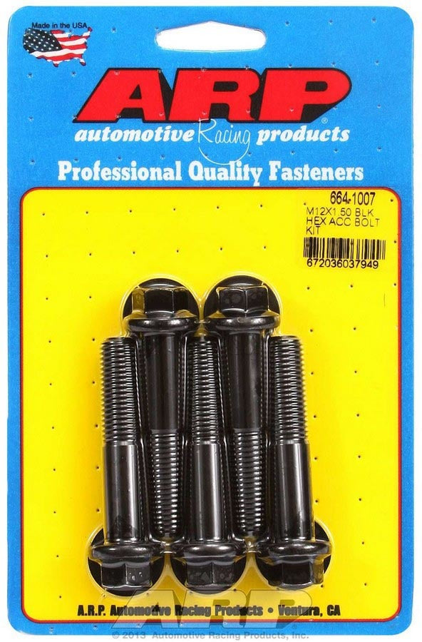 Kit de pernos para productos de carreras de autos: 6 piezas (5) 12 mm x 1,5 x 60 mm