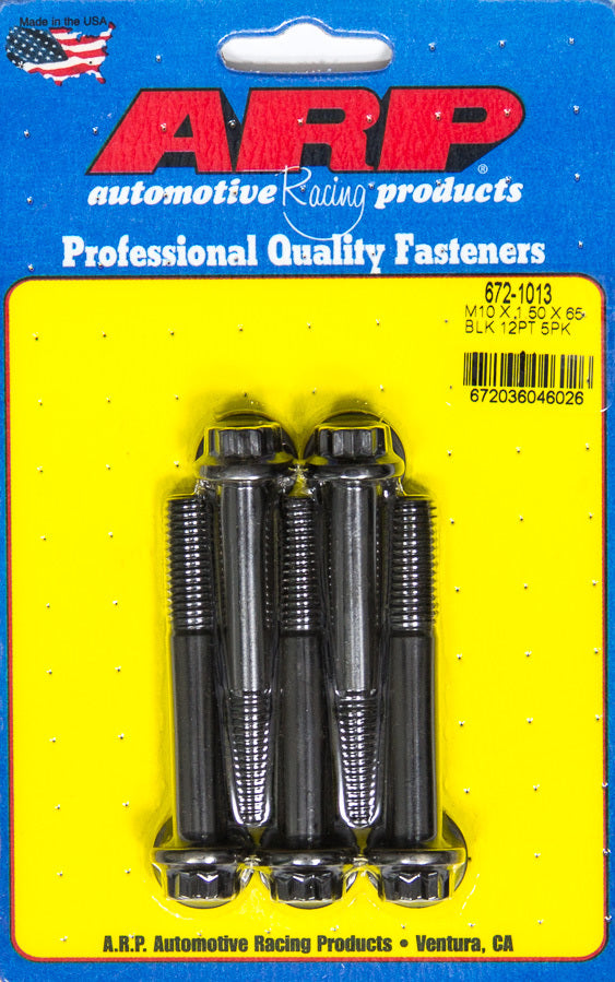 Kit de pernos para productos de carreras de autos: 12 puntos (5) 10 mm x 1,5 x 65 mm