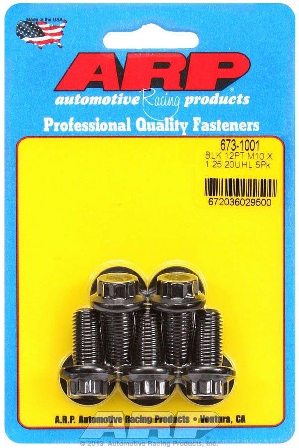 Auto Racing Products Bolt Kit 12pt 5pk 10mm x 1.25 x 20mm