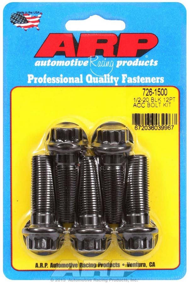 Auto Racing Products Bolt Kit - 12pt. (5pk) 1/2-20 x 1.500