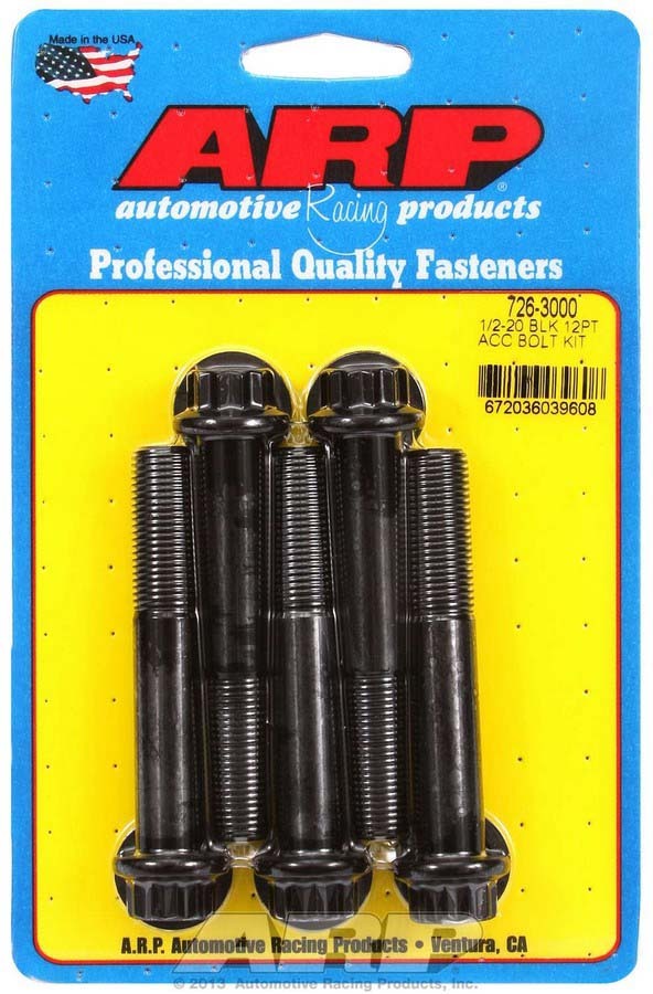 Auto Racing Products Bolt Kit - 12pt 5pk 1/2-20 x 3.000