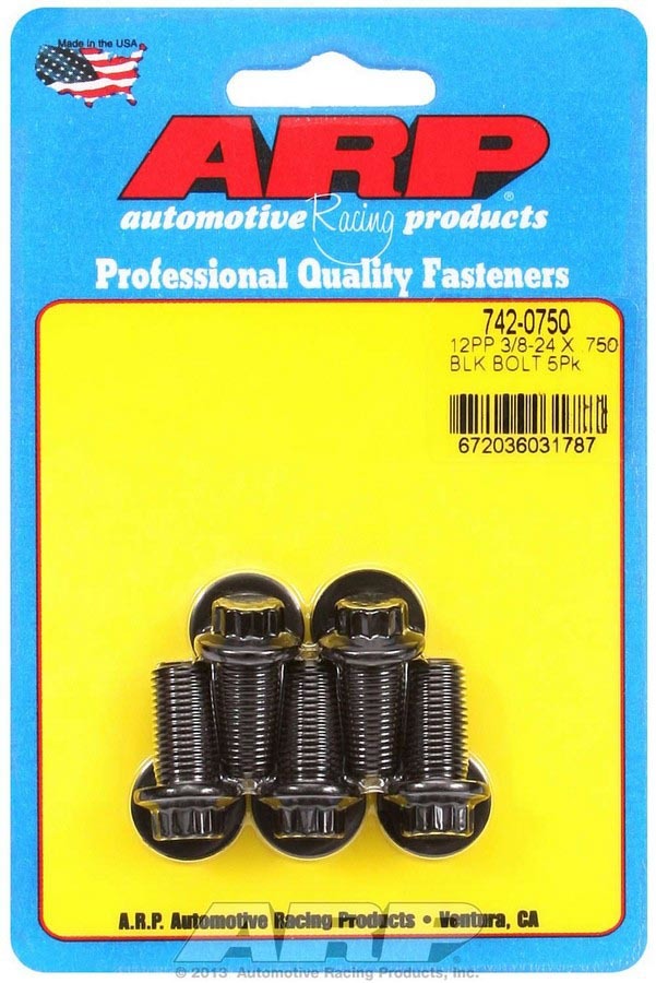 Auto Racing Products Bolt Kit - 12pt. (5) 3/8-24 x .750