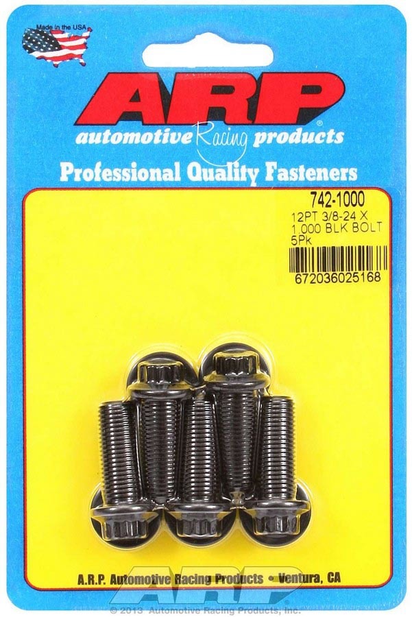 Auto Racing Products Bolt Kit - 12pt. (5) 3/8-24 x 1.000