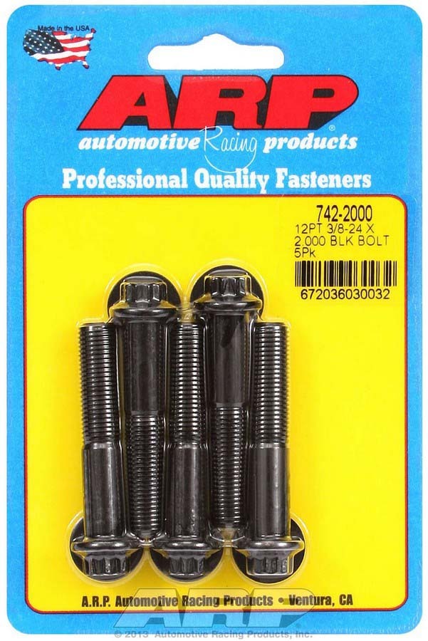 Auto Racing Products Bolt Kit - 12pt. (5) 3/8-24 x 2.000