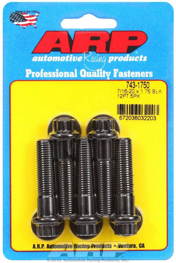 Auto Racing Products Bolt Kit - 12pt. (5) 7/16-20 x 1.750