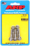 Kit de pernos de acero inoxidable para productos de carreras de autos: 6 puntos (5) 6 mm x 1,00 x 30 mm