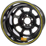 Aero Race Wheels 15x10 3in. 5.00 Black