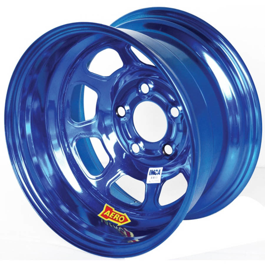 Aero Race Wheels 15x8 3in 4.75 Blue Chrome