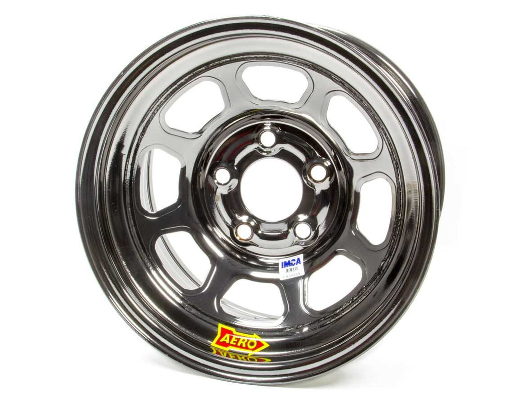 Aero Race Wheels 15x8 4in 5.00 Black Chrome