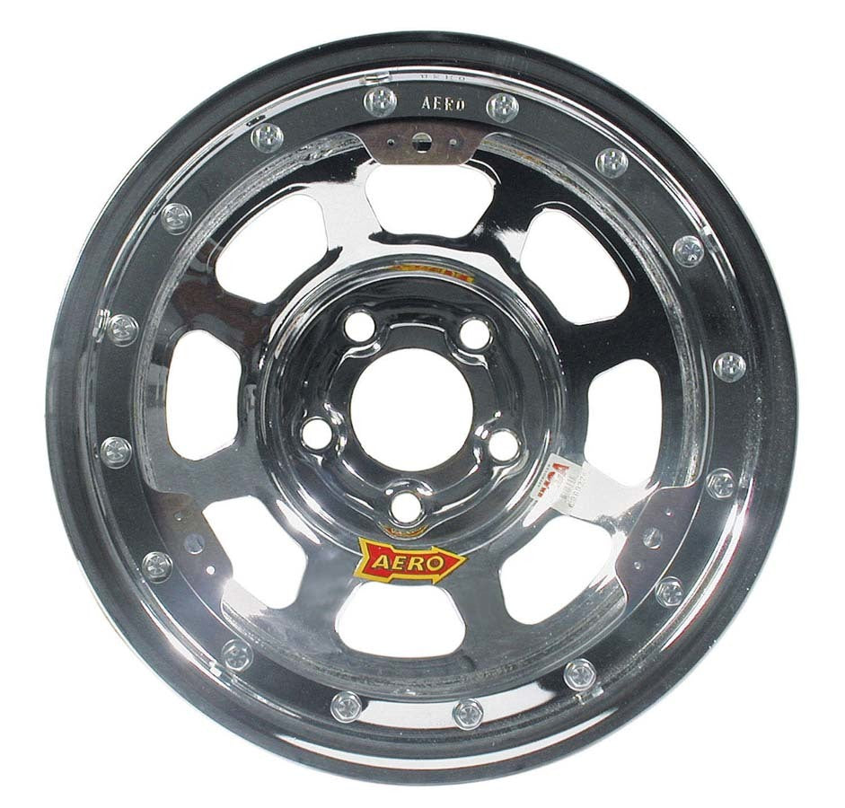 Ruedas de carrera Aero 15x10 3 pulgadas 4,75 pulgadas cromadas con bloqueo de cuentas