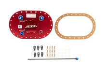 Load image into Gallery viewer, Fill Plate Alum. w/Flap Valve  -8an Fittings