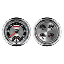 Load image into Gallery viewer, AutoMeter GAUGE KIT, 2 PC., QUAD &amp; TACH/SPEEDO, 5&quot;, AMERICAN MUSCLE