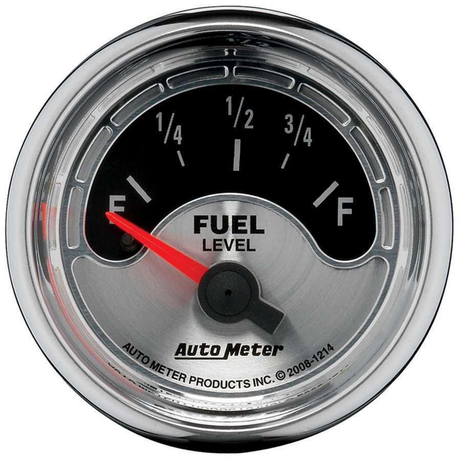 INDICADOR DE NIVEL DE COMBUSTIBLE AutoMeter, 2 1/16", 0OE A 90OF, ELÉCTRICO, AMERICAN MUSCLE