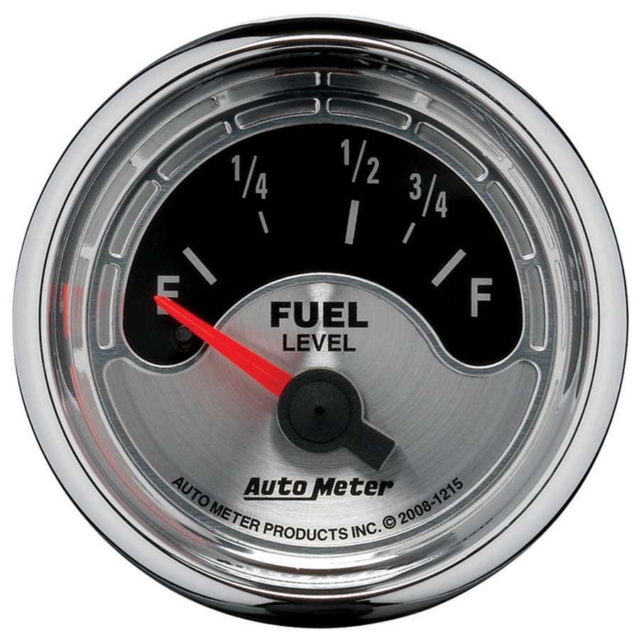 INDICADOR DE NIVEL DE COMBUSTIBLE AutoMeter, 2 1/16", 73OE A 10OF, ELÉCTRICO, AMERICAN MUSCLE