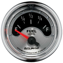 Cargar imagen en el visor de la galería, INDICADOR DE NIVEL DE COMBUSTIBLE AutoMeter, 2 1/16&quot;, 240OE A 33OF, ELÉCTRICO, AMERICAN MUSCLE