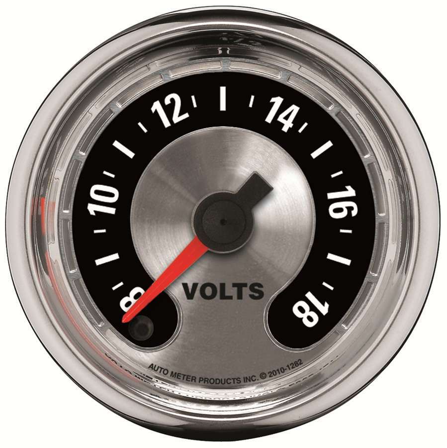 AutoMeter GAUGE, VOLTMETER, 2 1/16", 18V, DIGITAL STEPPER MOTOR, AMERICAN MUSCLE