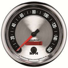 Load image into Gallery viewer, AutoMeter GAUGE, SPEEDOMETER, 5&quot;, 160MPH, ELEC. PROGRAMMABLE, AMERICAN MUSCLE