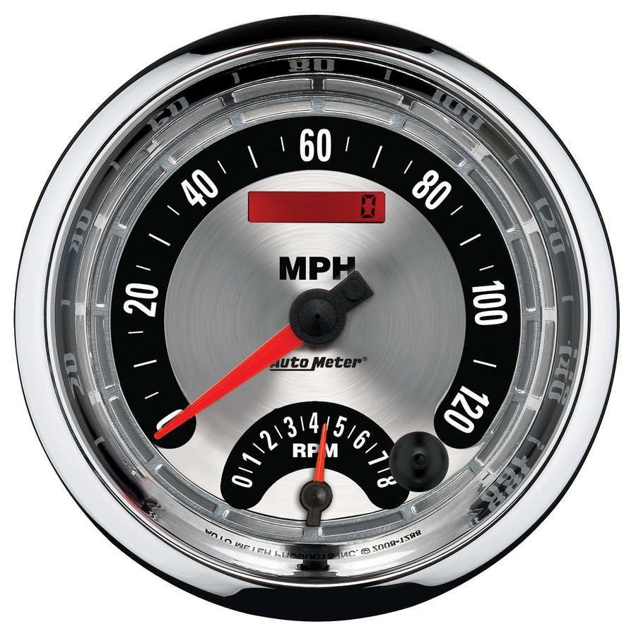 AutoMeter GAUGE, TACH/SPEEDO, 5", 160MPH & 8K RPM, ELEC. PROGRAM., AMER. MUSCLE