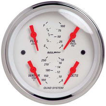 Cargar imagen en el visor de la galería, AutoMeter Traditional incandescent lighting illuminates around the perimeter of the dial