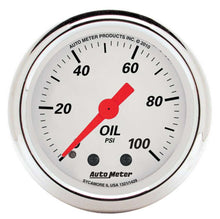 Load image into Gallery viewer, 2-1/16 A/W Oil Pressure Gauge 0-100psi