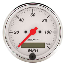 Cargar imagen en el visor de la galería, Arctic White 3-1/8in 120 MPH Speedometer