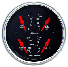 Cargar imagen en el visor de la galería, AutoMeter Traditional incandescent lighting illuminates around the perimeter of the dial