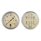 AutoMeter Traditional incandescent lighting illuminates around the perimeter of the dial