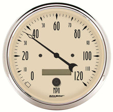 Load image into Gallery viewer, AutoMeter Traditional incandescent lighting illuminates around the perimeter of the dial