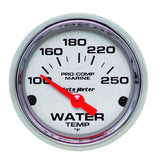 AutoMeter GAUGE, WATER TEMP, 2 1/16