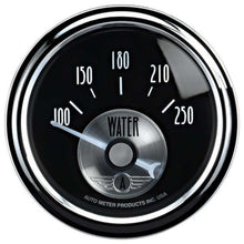 Load image into Gallery viewer, AutoMeter GAUGE, WATER TEMP, 2 1/16&quot; , 250 Degrees F, ELEC, PRESTIGE BLK. DIAMOND