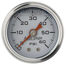 Cargar imagen en el visor de la galería, 1-1/2in Pressure Gauge 0-60psi- White